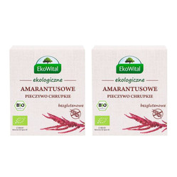 Zestaw: 2x EkoWital − Pieczywo chrupkie amarantusowe bezgl. BIO − 100 g