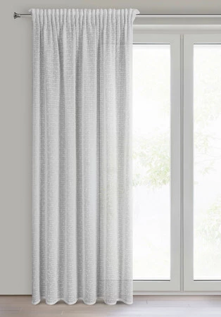 ZASŁONA GOTOWA OFELIA NA TAŚMIE 135 X 270 CM BIAŁY