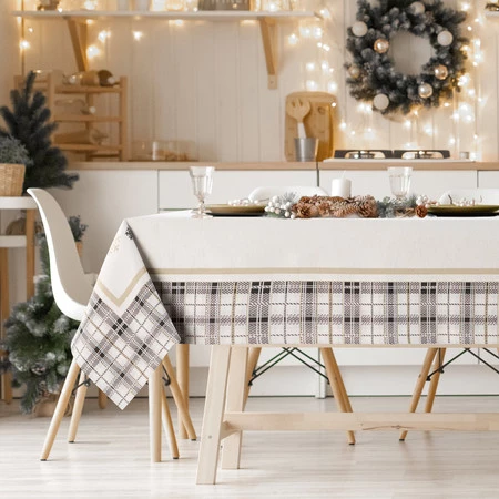 Obrus gobelinowy rozm.: 45 x 140 cm, kolor: beżowy