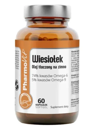 Pharmovit Olej z Wiesiołka Tłoczony na Zimno 1000 mg - 60 kaps.