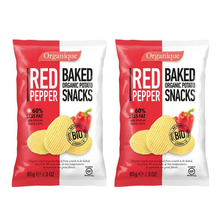 Zestaw: 2x Chipsy o smaku paprykowym BEZGL. BIO 85 g