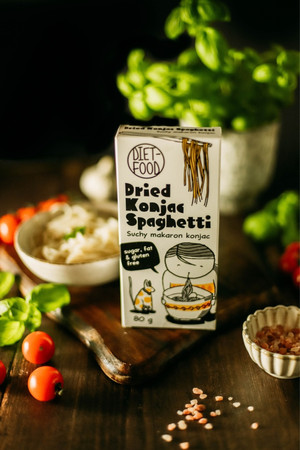 Diet-Food Suchy Makaron Konjac Spaghetti Bezglutenowy 80g