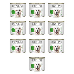 Zestaw 10x DOG'S LOVE WILD dziczyzna z marchewką, selerem, ziemniakami i śliwkami (200g)
