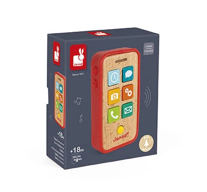 Janod Telefon drewniany z dźwiękami