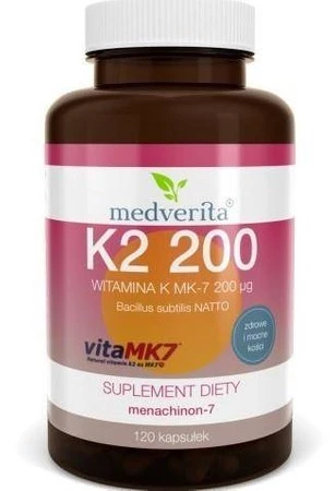 Medverita Witamina K2 MK 7 200 ug 120 K