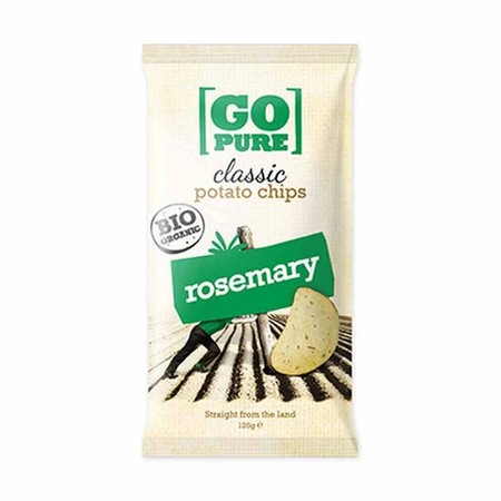 Go Pure − Chipsy z rozmarynem bezgl. BIO − 125 g