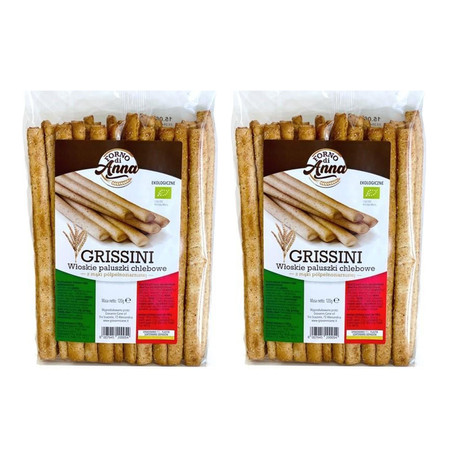 Zestaw: 2x Grissini z mąki półpełnoziarnistej BIO 120 g