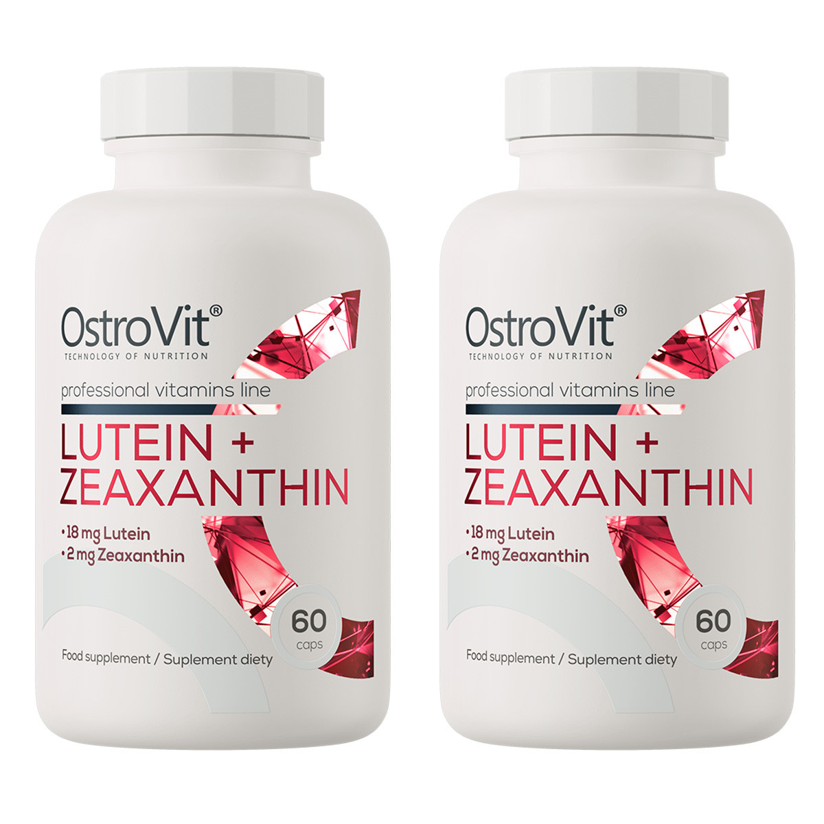 Zestaw 2x OstroVit Luteina + Zeaksantyna na wsparcie wzorku 60 kaps. - Nabea.pl