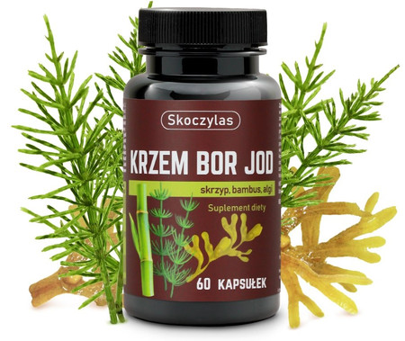 Skoczylas Krzem Bor Jod 60 kaps.