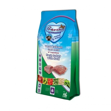 Renske Adult Dog fresh turkey and duck - świeży indyk i kaczka dla dorosłych psów (bez zbóż) 2 kg