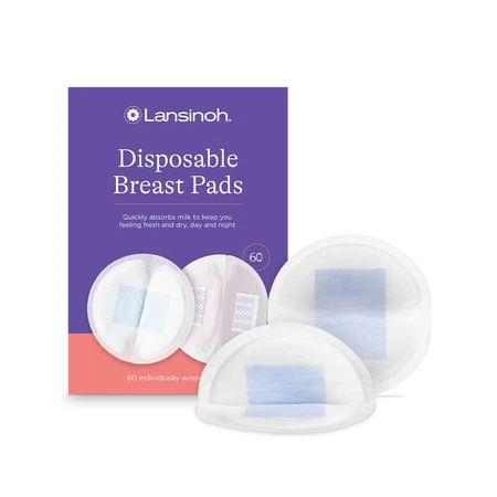 Lansinoh, Jednorazowe wkładki laktacyjne z lanoliną, 60 szt.