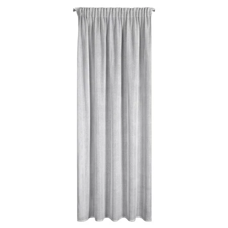 ZASŁONA GOTOWA ALEKSA NA TAŚMIE 140 X 270 CM SREBRNY