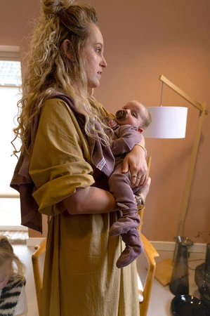 Lodger dwuczęściowa piżamka bawełniana wrzosowa Ciumbelle Rose r. 80