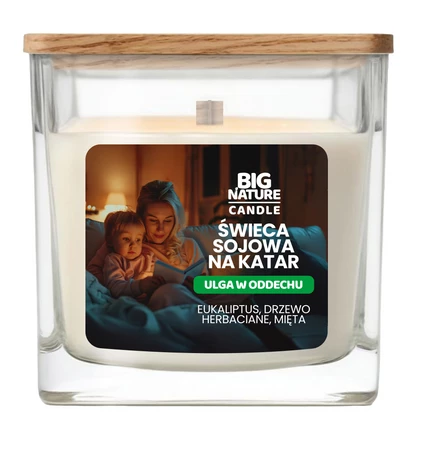 Big Nature Świeca sojowa na katar Ulga w oddechu 220g