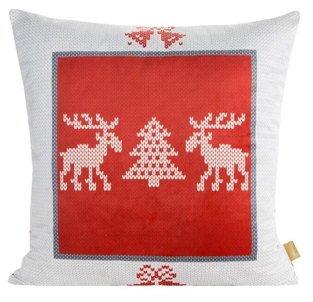 POSZEWKA ŚWIATECZNA NOEL03 60 X 60 CM CZERWONY