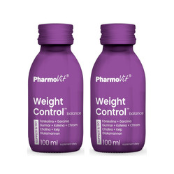 Zestaw: 2x Pharmovit Weight Control Balance Supples & Go suplement diety w płynie 100ml
