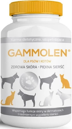 TYMOFARM Gammolen Preparat na skórę i sierść psa kota 60szt.