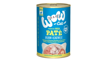 Zestaw 10x WOW CAT Junior Huhn Garnelen - kurczak z krewetkami dla kociąt (400g)