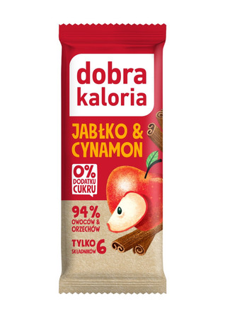 Dobra Kaloria − Baton owocowy jabłko & cynamon − 35 g