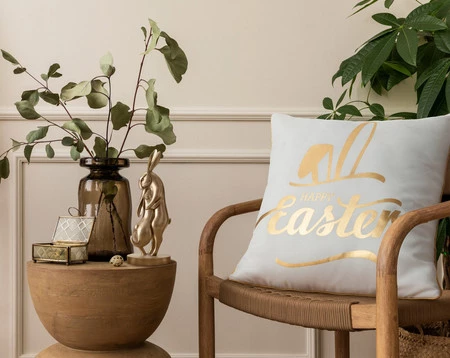 Poszewka Wiosna 41 45 x 45 cm, Biały