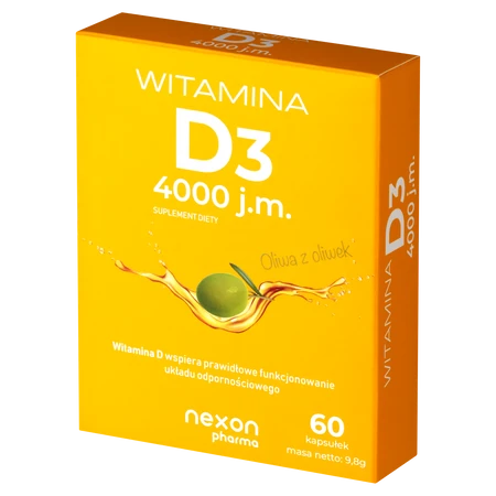 Nexon Witamina D3 4000 J.M. 60 kaps.