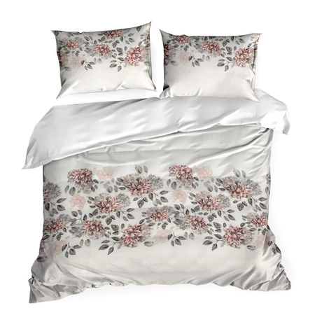 Komplet pościeli satynowej Nika 43, 140 x 200 cm, Jasnoszary