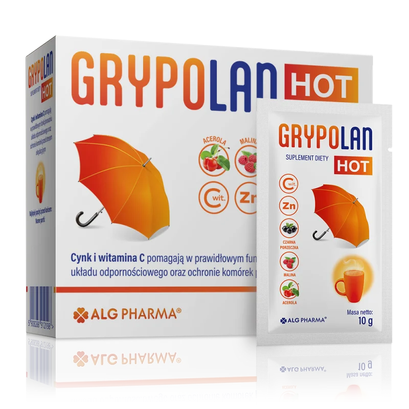 Alg Pharma Grypolan HOT 10 saszetek - Nabea.pl