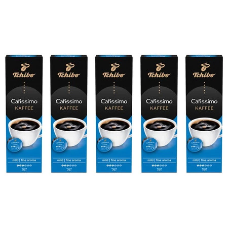 Zestaw 5x Tchibo Kawa Tchibo Cafissimo Fine Aroma 10 kapsułek