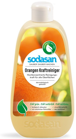 Sodasan Płyn do czyszczenia, wielofunkcyjny na bazie olejku pomarańczowego koncentrat 500 ml