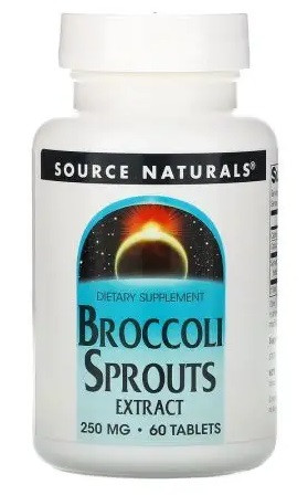 SOURCE NATURALS Broccoli Sprouts Extract Wyciąg z kiełków brokuła na wsparcie odporności 60 tabl.
