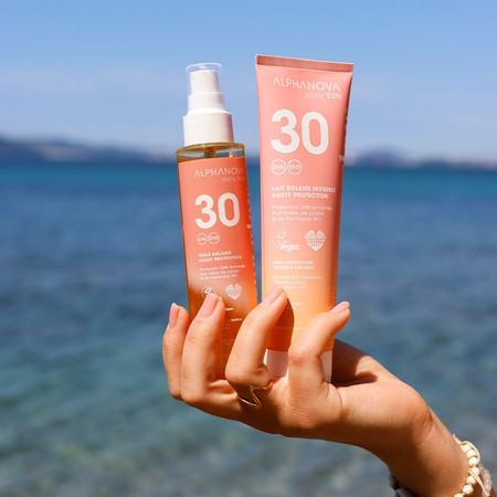Alphanova Daily Sun, Glow, olejek do opalania SPF30, 125 ml