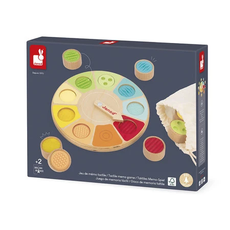 Janod Gra pamięciowa memory sensoryczne dotykowe Koło Sensoriel 2+