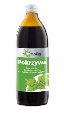 Ekamedica Sok 100% Pokrzywa 0,5 L