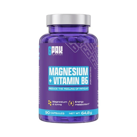 6PAK EL Magnesium + Vitamin B6 90 kaps.