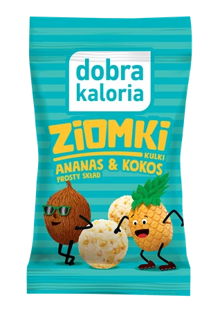 Kulki Ziomki przekąska ananas kokos 32 g