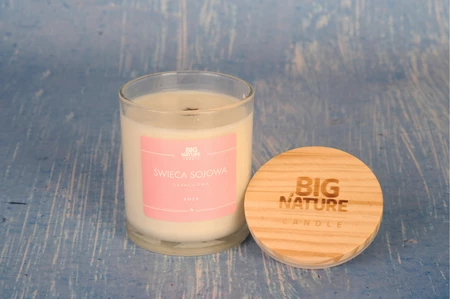 Świeca sojowa o zapachu RÓŻA 215g
