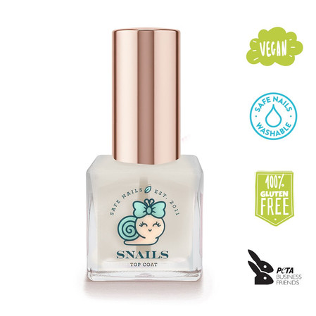 Snails, Biopochodny Top Coat dla dzieci, 5 ml
