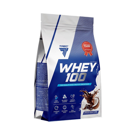 Trec WHEY 100 Protein Concentrate WPC 700g smak czekolada z kokosem