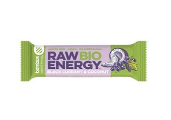 Bombus − Raw Energy, baton czarna porzeczka-kokos bezgl. BIO − 50 g
