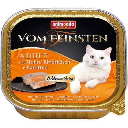 ANIMONDA Vom Feinsten Cat DS ADULT Kurczak Wołowina Marchew 100g