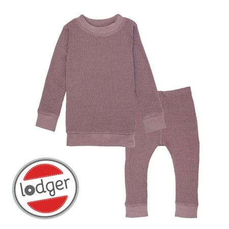 Lodger dwuczęściowa piżamka bawełniana wrzosowa Ciumbelle Rose r. 86
