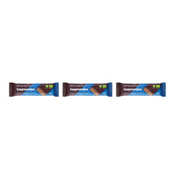 Zestaw: 3x WAFELEK Z KREMEM KOKOSOWO - KAKAOWYM W POLEWIE CZEKOLADOWEJ BIO 40 g - HARMONICA