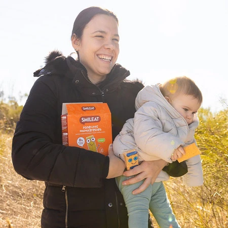 Smileat, BIO Chrupkie pieczywo z bananem i dynią, bez cukru 8m+, 60g