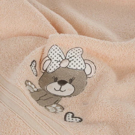 Ręcznik Dziecięcy Baby65 100 x 100 cm, Jasnopomarańczowy