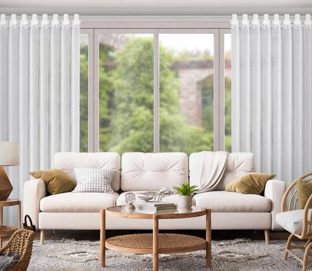 FIRANA GOTOWA ALEXANDRA NA SZELKACH 140 X 250 CM BIAŁY