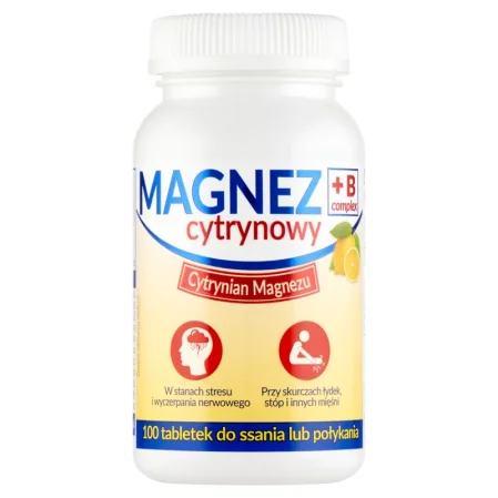 Uniphar Magnez Cytrynowy + B complex 100 tabl.