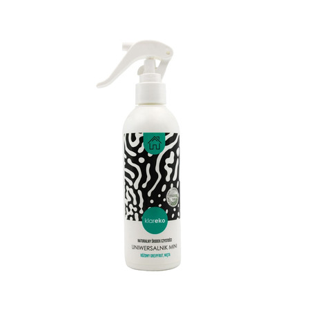 Klareko, Uniwersalnik, Spray do czyszczenia wszystkich powierzchni, wersja MINI, Grejpfrut i Mięta, 250 ml