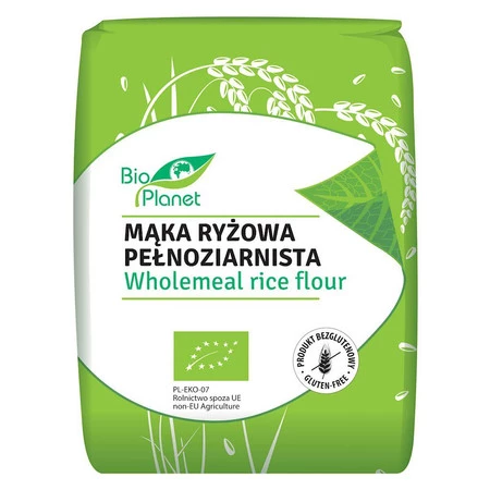 MĄKA RYŻOWA PEŁNOZIARNISTA BIO 1 kg - BIO PLANET