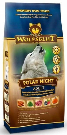 Wolfsblut Dog Polar Night – renifer i bataty 12,5 kg – bezzbożowa karma dla psów dorosłych