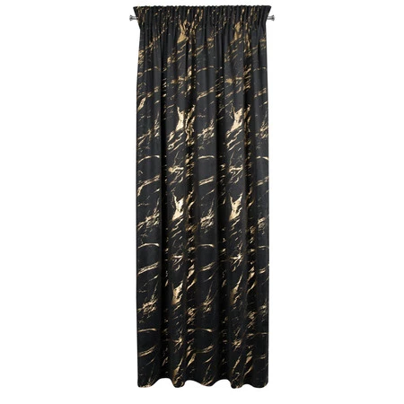 ZASŁONA GOTOWA MOLLY NA TAŚMIE 140 X 270 CM CZARNY